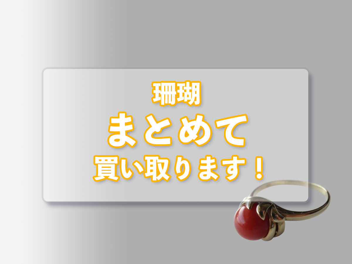 珊瑚のおまとめ買取